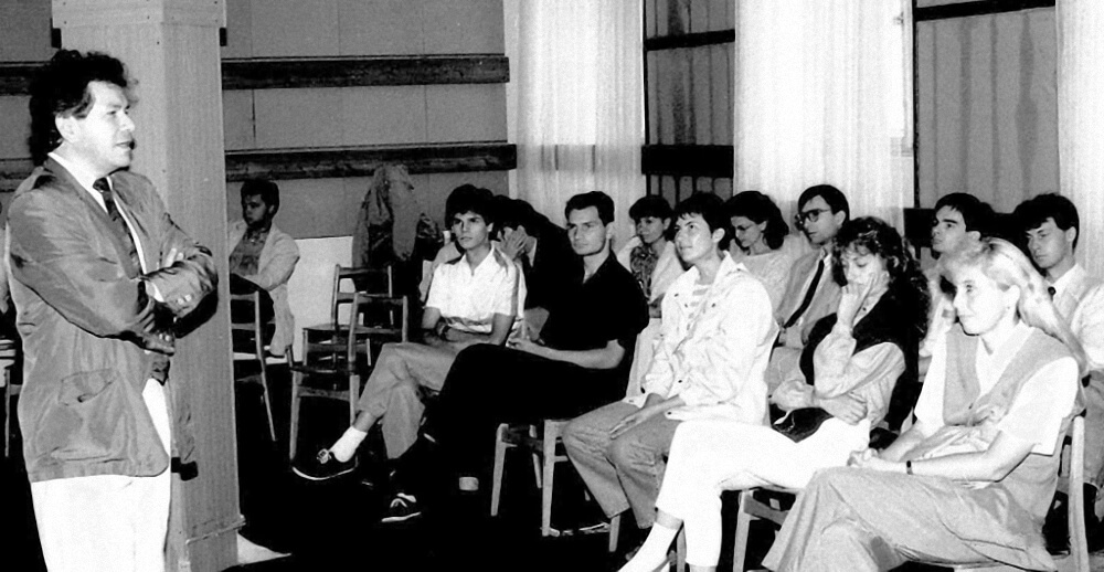 První setkání členů PKF s Jiřím Bělohlávkem 1. srpna 1994 | Foto Miroslav Čepelák