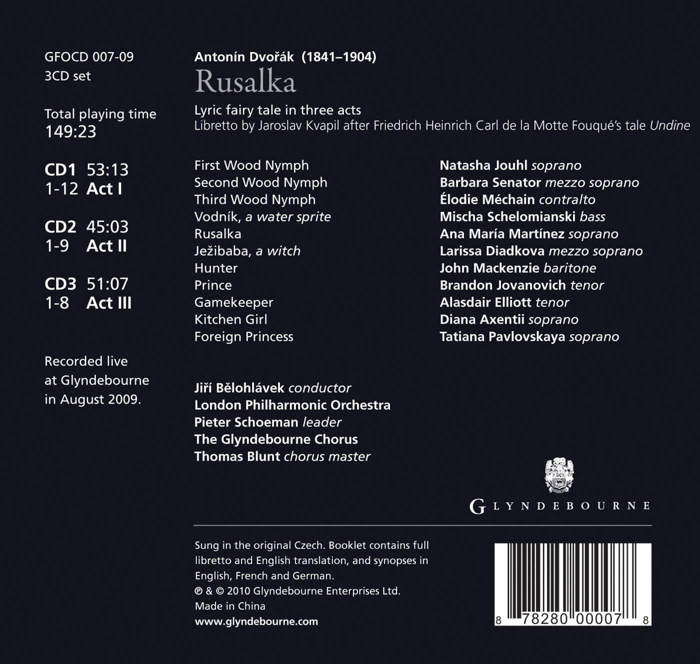 CD cover: Rusalka