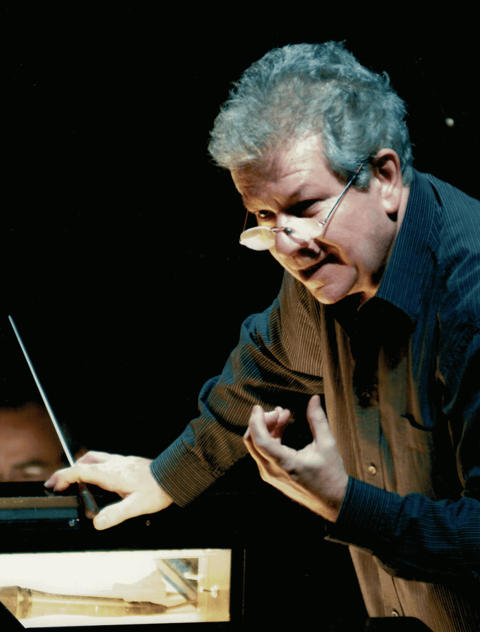 A rehearsal in Teatro Real in Madrid in 2008