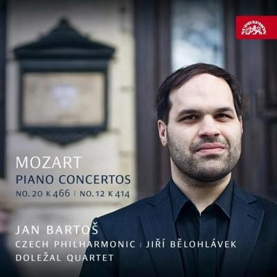 Cover CD: Jan Bartoš - Mozart klavírní koncerty, PKF, Jiří Bělohlávek