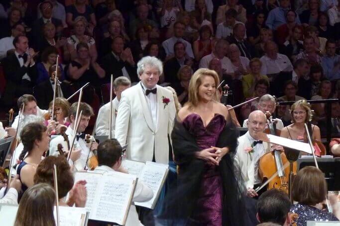 Renée Fleming and Jiří Bělohlávek at the Last Night of the Proms of 2010 | Foto Ian Nichol