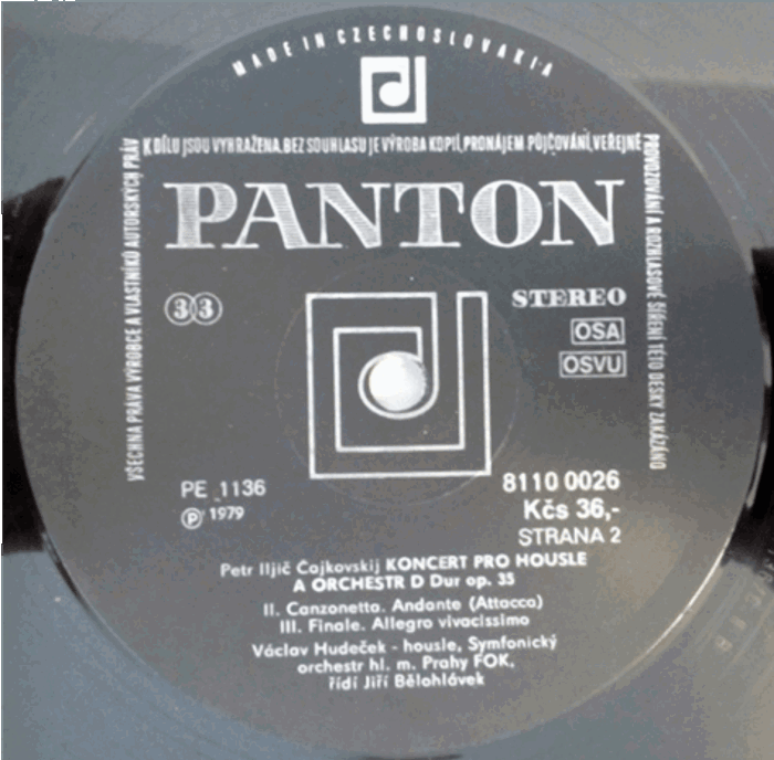 CD cover: FOK, Václav Hudeček a Jiří Bělohlávek