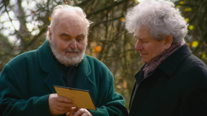Filming Objevování Dvořáka (Discovering Dvořák). The composer’s grandson Antonín Dvořák III. with Jiří Bělohlávek