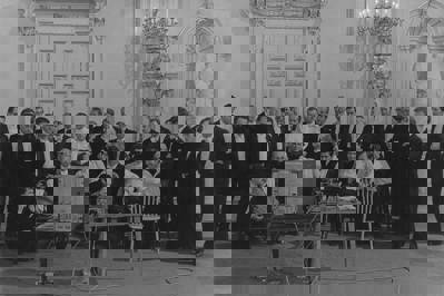 Kontrolní projekce novoročního koncertu České filharmonie v roce 1983