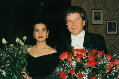 Jiří Bělohlávek and the mezzosoprano Dagmar Pecková
