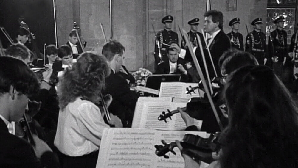 Concert of the PKF on 28 October 1994 in the Vladislav Hall of Prague Castle