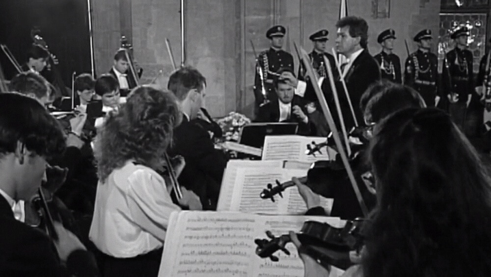 Concert of the PKF on 28 October 1994 in the Vladislav Hall of Prague Castle