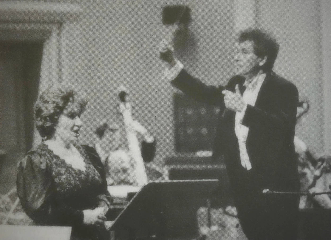 Eva Urbanová and Jiří Bělohlávek in a concert celebrating the sixtieth anniversary of the FOK