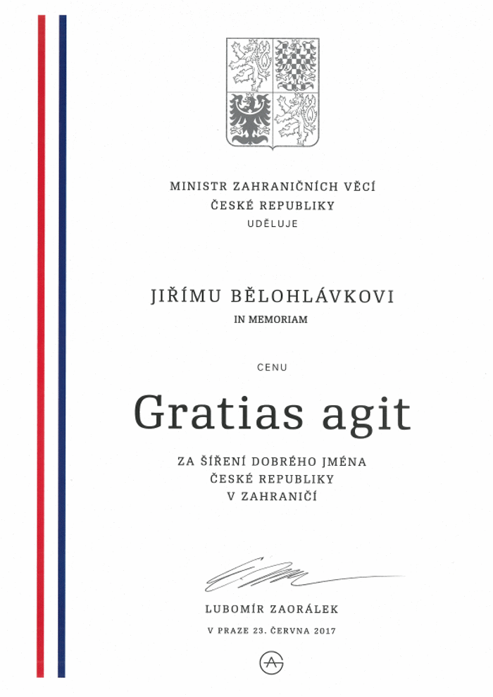 Gratias agit Award