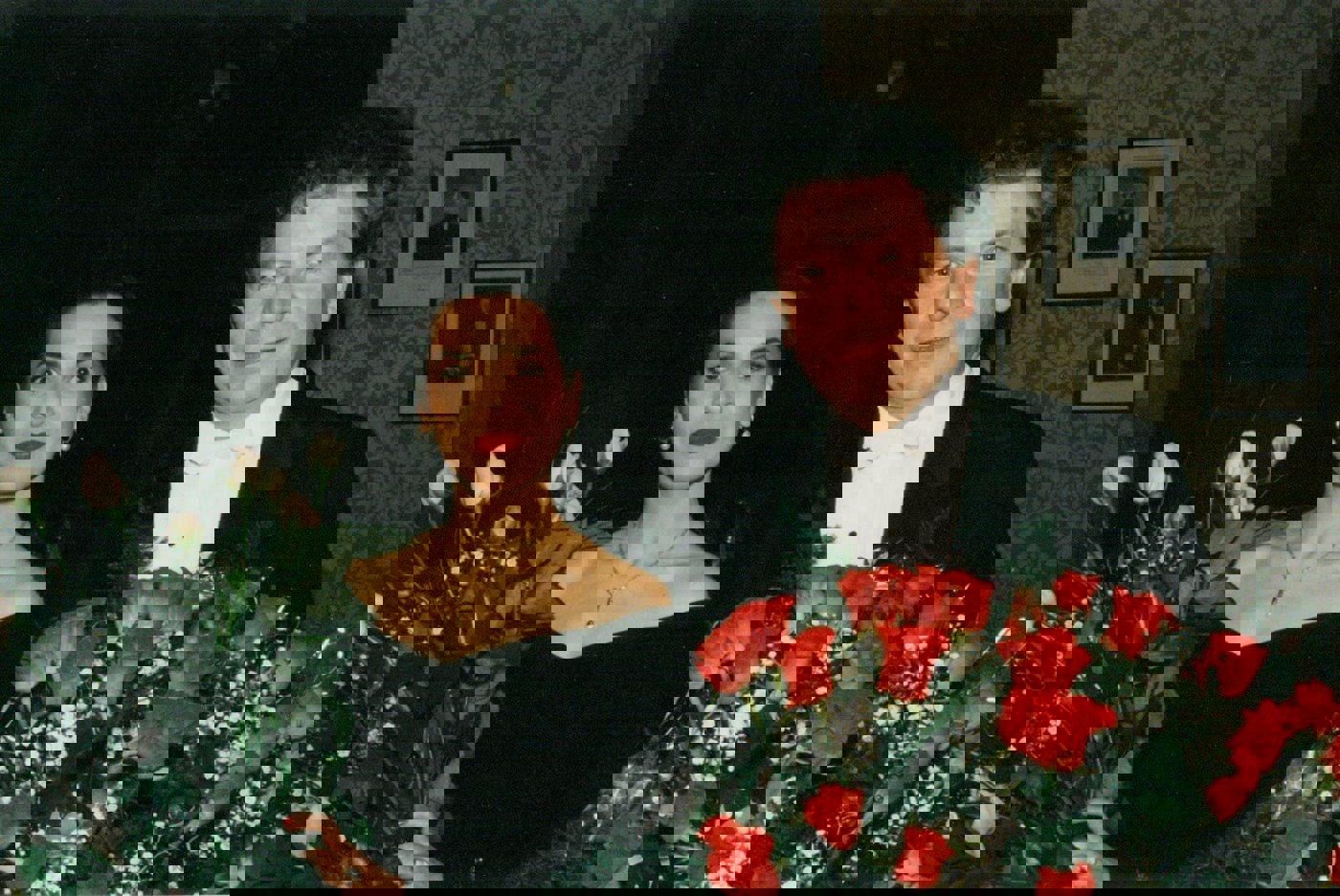 Dagmar Pecková and Jiří Bělohlávek after the concert celebrating the centenary of the Czech Philharmonic in 1996