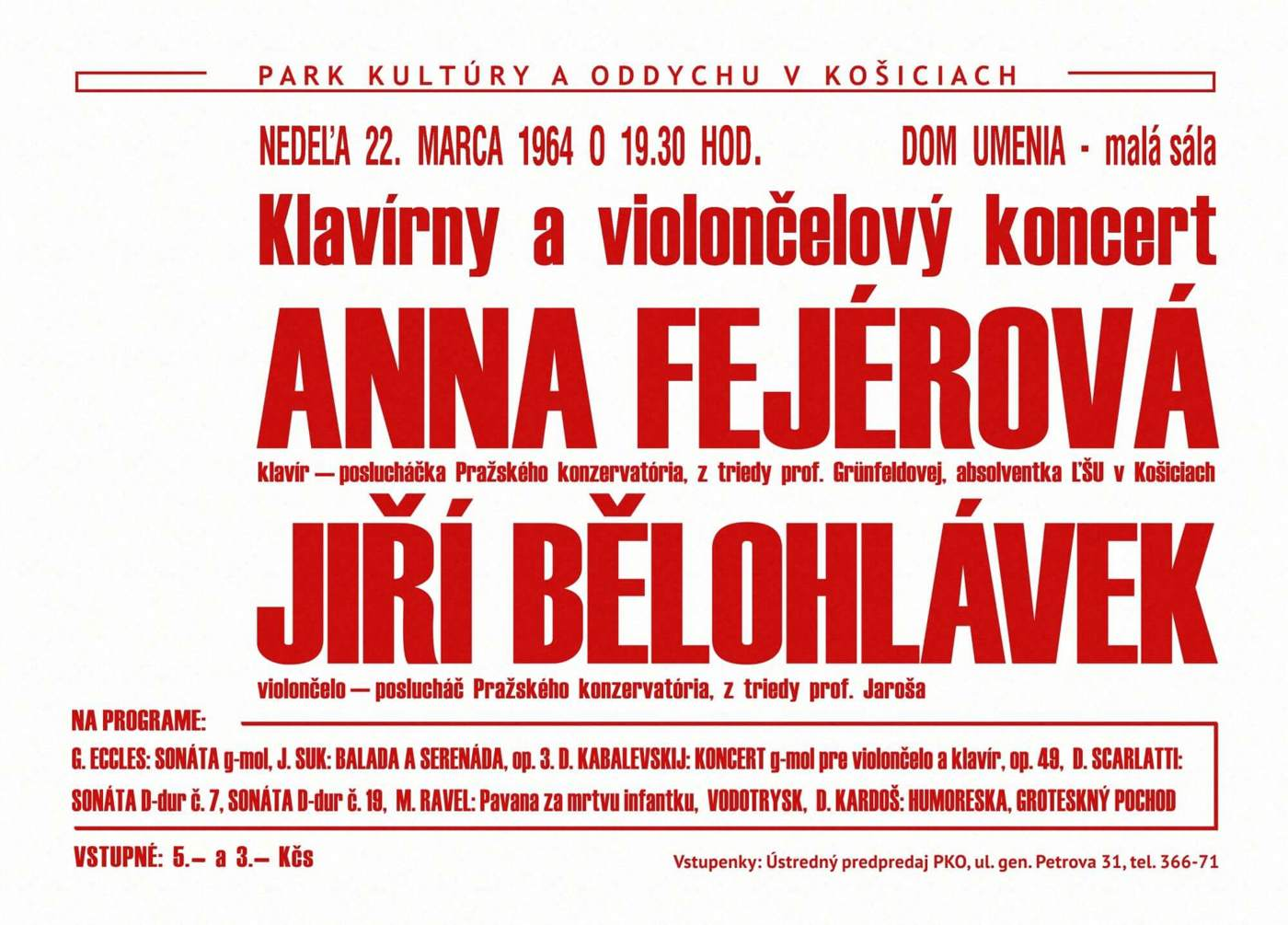 A concert of Jiří Bělohlávek and Anna Fejérová