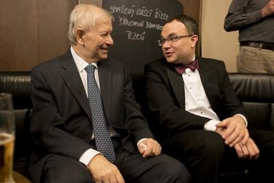 After the jubilee concert with the CEO of the Czech Philharmonic David Mareček