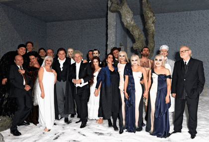 Jiří Bělohlávek s účinkujícími. Rusalka 2014, Státní opera Vídeň